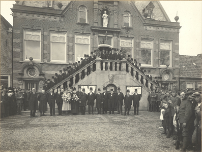 18408 Installatie burgemeester Pieter Schoutsen in Medemblik, 1920, 22 april