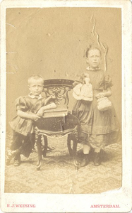 foto-10326 Portret van Frans en Elizabeth Lassche, 186-?