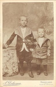 8444 Portret van Pieter en Cornelis Koeman, omstreeks 1900, ca. 1900