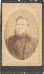 8459 Portret, vermoedelijk van de vader van Jan de Haas, omstreeks 1860, 186-?