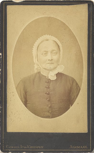 foto-8460 Portret, vermoedelijk van de moeder van Jan de Haas, omstreeks 1860, 186-?