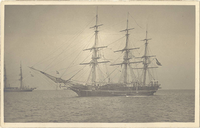 15324 Het opleidingsvaartuig der KNM. De Urania voor Hoorn, 1900