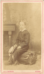 foto-10444 Portret van Cornelis Visser, een weesjongen uit Hoorn, ca. 1872
