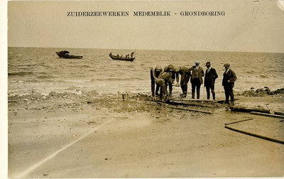 foto-5907 Zuiderzeewerken Medemblik : Grondboringen, 1928?
