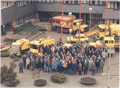 foto-20238 Personeel en materieel van Openbare Werken gemeente Hoorn, 1989