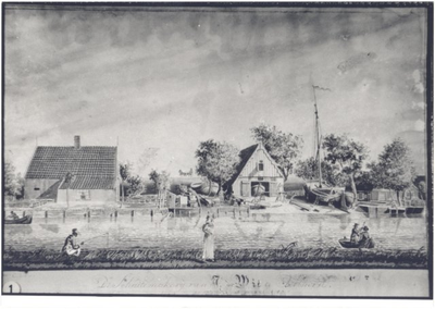 foto-23220 De Schuitemakerij van J. de Wit te Kolhorn., 1819