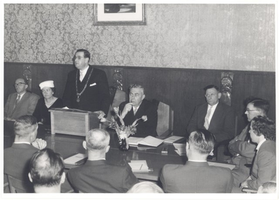 foto-24270 Afscheid burgemeester Cramwinckel van Grootebroek, 1958