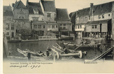 foto-5777 Buitenkant, Zuiderspui en Bocht met Ansjovisvletten : Enkhuizen, ca. 1910