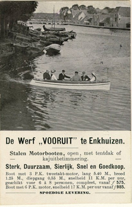 foto-5788 De Werf Vooruit te Enkhuizen..., ca. 1910