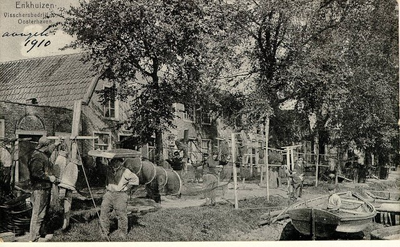 5806 Enkhuizen. Visschersbedrijf Oosterhaven, 190-?