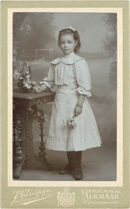 foto-35148 Portret onbekend meisje, ca. 1890-1900