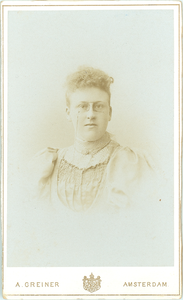 foto-35891 Portret Elise Catharina van Bommel, ca. 1880-1890