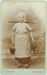 foto-36543 Portret onbekend meisje, ca. 1900