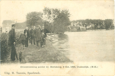 36929 Overstrooming polder kl. Beetskoog, 6 Oct. 1893, Oudendijk. (N-H.), 1893