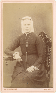 foto-37458 Portret van een onbekende dame, ca. 1880