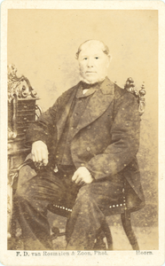 foto-37482 Portret van een onbekende man, ca. 1870