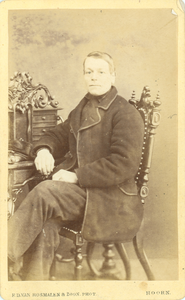 foto-37488 Portret van een onbekende man, ca. 1870