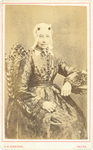 foto-37490 Portret van een onbekende vrouw, ca. 1870