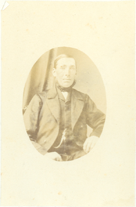 foto-37525 Portret van een onbekende man, ca. 1865