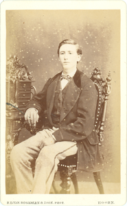 foto-37528 Portret van een onbekende man, ca. 1870