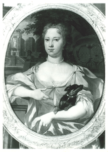 37683 Portret Maria Eva van Akerlaken, ca. 1730