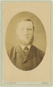 foto-37781 Portret van een onbekende man, ca. 1885