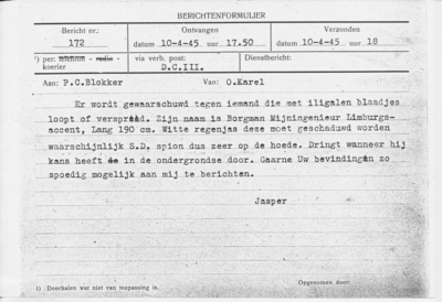 614 Berichtenformulier