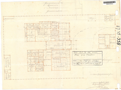 10001016 Plan voor Gemeentelijk Slachthuis, Hoorn, Van Dedemstraat, 1927