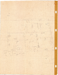 10001071a Opmeting Roode Steen 15, met maten en aantekeningen - achterzijde een schets, Hoorn, Roode Steen 15, ongedateerd