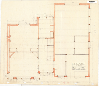 10001078 Plan voor fitterswoning te Wester-Blokker, begane grond, Westerblokker, c.a. 1926, ongedateerd