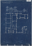 10001122 Rijks Tuinbouwwinterschool, plattegrond beletage en kelder, Hoorn, Bontekoestraat, 1913