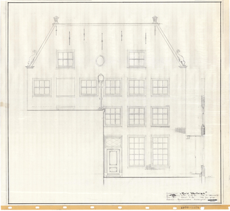 10001242 Huis Verloren, achtergevel, Hoorn, Kerkstraat 10, 1971