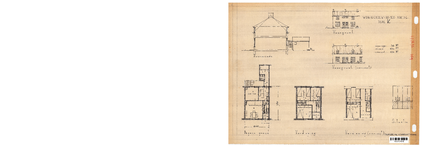 10001340 Schets voor de bouw van arbeiderswoningen na de oorlog: Type K, Hoorn, ongedateerd