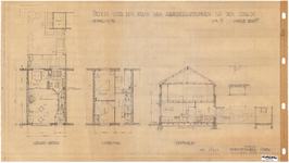 10001343 Schets voor de bouw van arbeiderswoningen na de oorlog: Type N, Hoorn, 1944