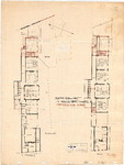 10001399 Plan tot verbouwing v.d. 1e Burgerschool voor jongens tot Gemengde school, twee plattegronden, Hoorn, Ramen 11, 1914