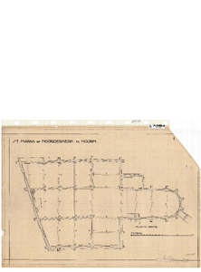 10001450 Restauratie van de St. Maria- of Noorderkerk, plattegrond, ongedateerd