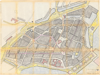 10001905 Situatie Saneringsplan (plan Kom) Binnenstad, Hoorn, 1961
